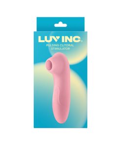 Luv Inc Cs19 Pulsing Clitoral Stimulator Rechargeable Silicone Light Pink