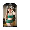 Fantasy Lingerie Curve Nadine Longline Contour Cup Bra & High-Waist Panty Emerald Xl/2Xl
