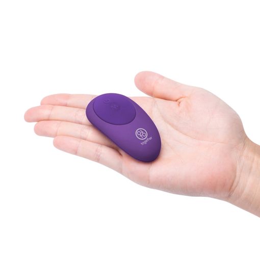 Together Couples Toy Remote-Controlled Dual Ended Rabbit Vibrator Purple - Image 9