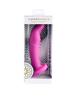 Sportsheets Merge Collection Tana 8 In. Silicone G-Spot Dildo With Suction Cup Pink