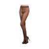 Dreamgirl Sheer Crotchless Pantyhose Black Os
