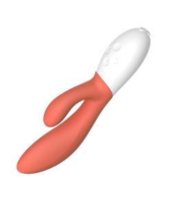 LELO INA 3 – Luxury Dual Stimulator Rabbit Vibrator (Coral Red)