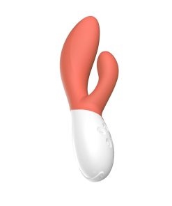 LELO INA 3 – Luxury Dual Stimulator Rabbit Vibrator (Coral Red)