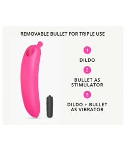 Love To Love Oh Oui Silicone Banana Vibrator Pink