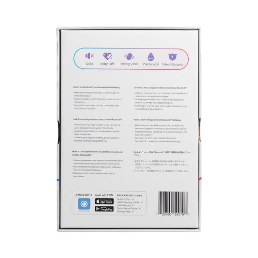 Lovense Hush 2 Bluetooth Remote-Controlled Vibrating Butt Plug Xs 1 In. - Image 6