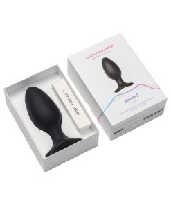 Lovense Hush 2 Bluetooth Remote-Controlled Vibrating Butt Plug L 2.25 In.