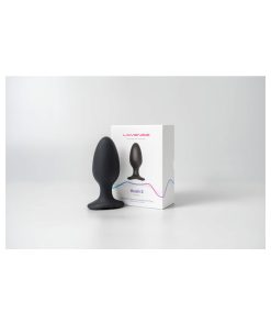 Lovense Hush 2 Bluetooth Remote-Controlled Vibrating Butt Plug L 2.25 In.