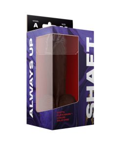 Shaft Model A: 7.5 In. Dual Density Silicone Dildo With Balls Mahogany