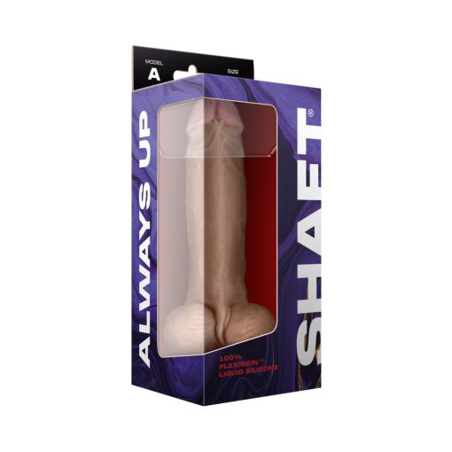 Shaft Model A: 9.5 In. Dual Density Silicone Dildo With Balls Pine - Image 4