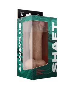 Shaft Model N: 8.5 In. Dual Density Silicone Dildo With Balls Pine
