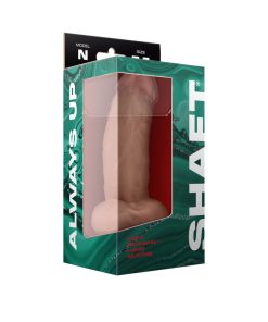 Shaft Model N: 7.5 In. Dual Density Silicone Dildo With Balls Pine