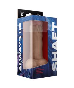 Shaft Model C: 8.5 In. Dual Density Silicone Dildo With Balls Pine