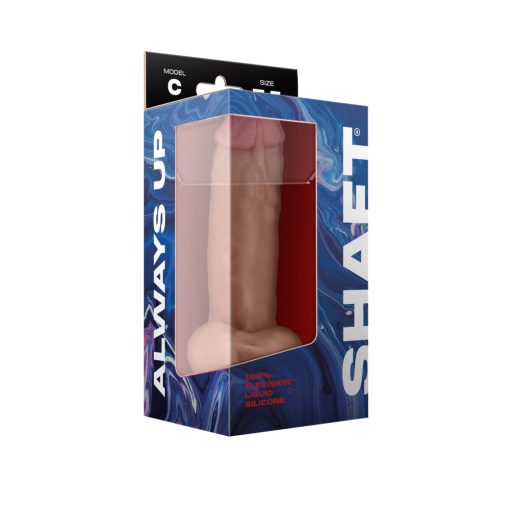 Shaft Model C: 7.5 In. Dual Density Silicone Dildo With Balls Pine - Image 4