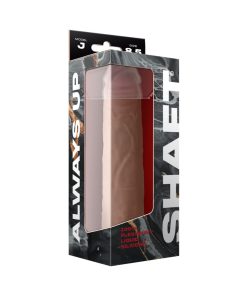 Shaft Model J: 8.5 In. Dual Density Silicone Dildo Pine