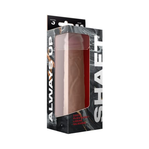 Shaft Model J: 8.5 In. Dual Density Silicone Dildo Pine - Image 4