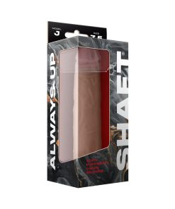 Shaft Model J: 7.5 In. Dual Density Silicone Dildo Pine