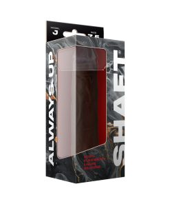 Shaft Model J: 7.5 In. Dual Density Silicone Dildo Mahogany