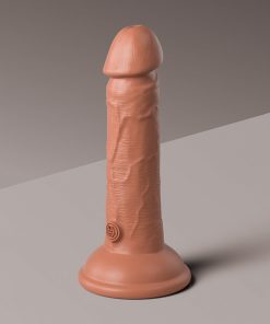King Cock Elite 7 In. Dual Density Silicone Cock Realistic Dildo With Suction Cup Tan