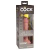 King Cock Elite 6 In. Vibrating Realistic Dildo With Suction Cup Beige