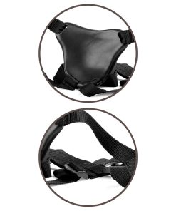 King Cock Elite Comfy Silicone Body Dock Kit With Dildo Tan/Black