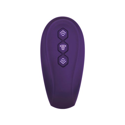 Evolved 2 Become 1 Rechargeable Remote-Controlled Silicone Strapless Strap-On With Suction Purple - Image 2
