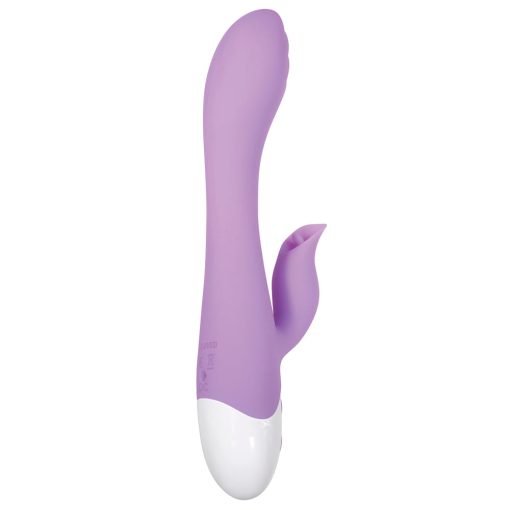Evolved Pleasing Petal Rechargeable Silicone Flicking Dual Stimulator Light Purple - Image 4