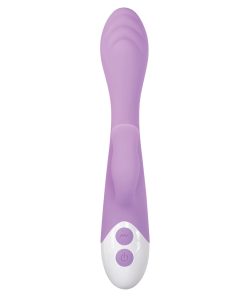 Evolved Pleasing Petal Rechargeable Silicone Flicking Dual Stimulator Light Purple