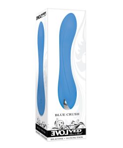 Evolved Blue Crush Rechargeable Silicone G-Spot Vibrator Blue