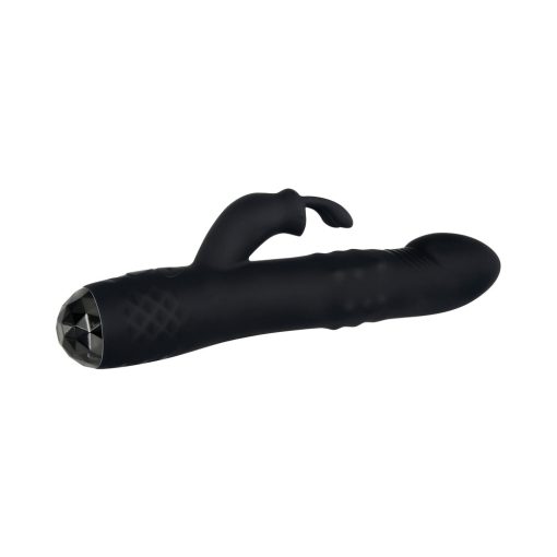 Evolved Bodacious Bunny Rechargeable Silicone Rabbit Vibrator Black - Image 2