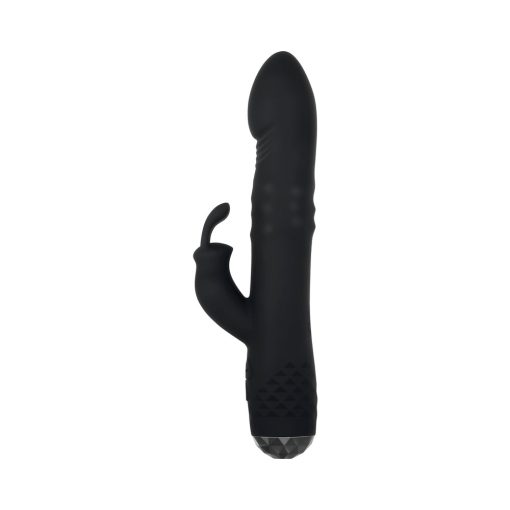 Evolved Bodacious Bunny Rechargeable Silicone Rabbit Vibrator Black - Image 3
