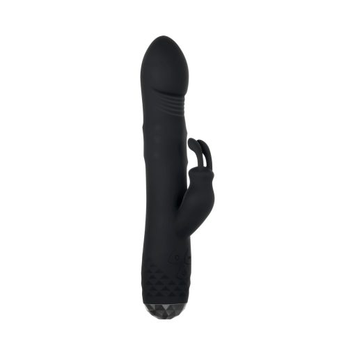 Evolved Bodacious Bunny Rechargeable Silicone Rabbit Vibrator Black - Image 6