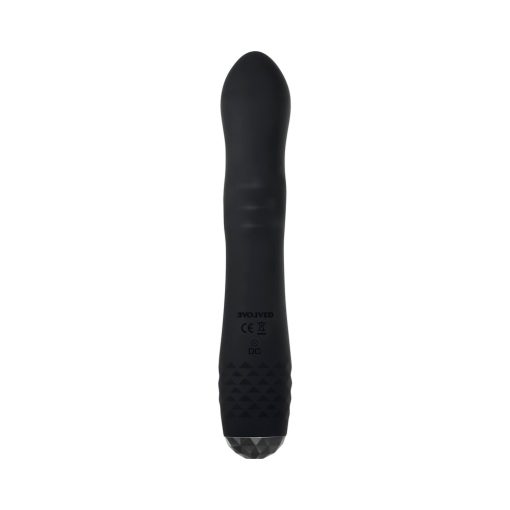 Evolved Bodacious Bunny Rechargeable Silicone Rabbit Vibrator Black - Image 8