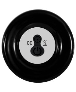 Adam & Eve Rear Rocker Rechargeable Vibrating Glass Anal Plug Black