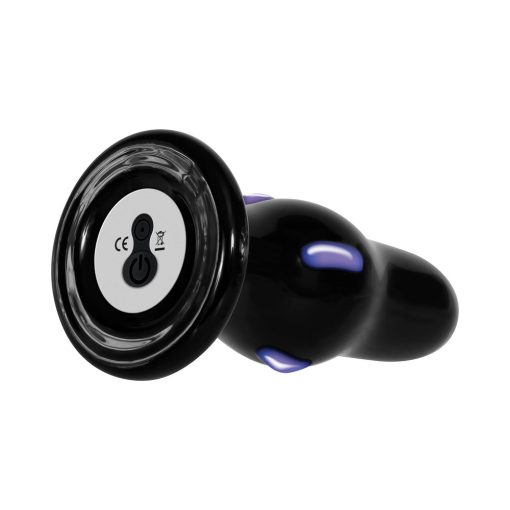 Adam & Eve Rear Rocker Rechargeable Vibrating Glass Anal Plug Black - Image 5