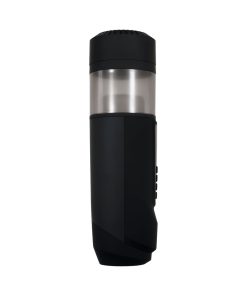 Gender X Message In A Bottle Rechargeable Thrusting Spinning Stroker With Suction Cup Base Black