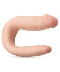 Dr. Skin Mini Double Dong Realistic 12 In. Dual-Ended Dildo Beige