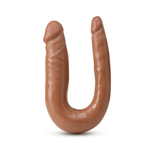 Dr. Skin Mini Double Dong Realistic 12 In. Dual-Ended Dildo Tan - Image 2