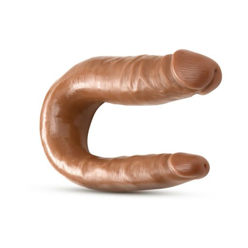 Dr. Skin Mini Double Dong Realistic 12 In. Dual-Ended Dildo Tan - Image 4