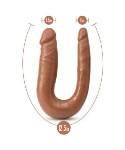 Dr. Skin Mini Double Dong Realistic 12 In. Dual-Ended Dildo Tan