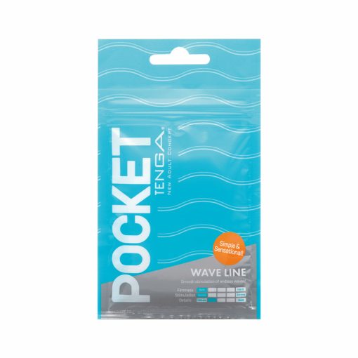 Tenga Pocket Masturbator Sleeve Wavy Line - Image 2