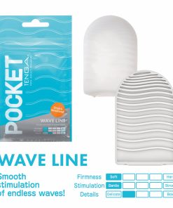 Tenga Pocket Masturbator Sleeve Wavy Line
