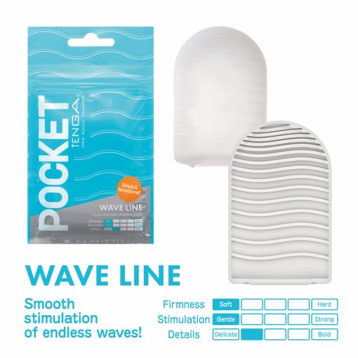 Tenga Pocket Masturbator Sleeve Wavy Line - Image 3