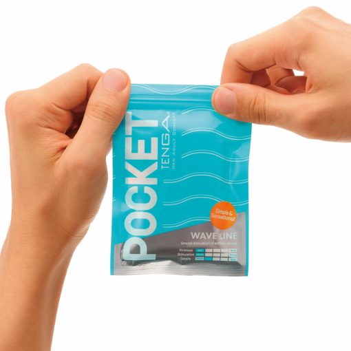 Tenga Pocket Masturbator Sleeve Wavy Line - Image 4