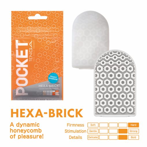 Tenga Pocket Masturbator Sleeve Hexa Brick - Image 3