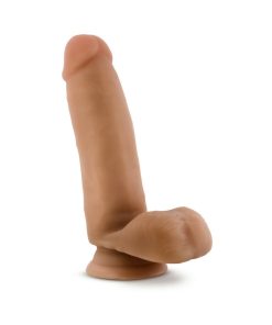 Dr. Skin Glide Realistic 7 In. Self-Lubricating Dildo With Balls Tan