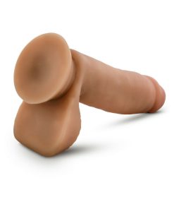 Dr. Skin Glide Realistic 7 In. Self-Lubricating Dildo With Balls Tan