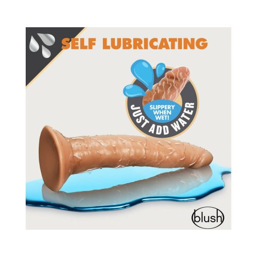 Dr. Skin Glide Realistic 7.5 In. Self-Lubricating Dildo Tan - Image 2