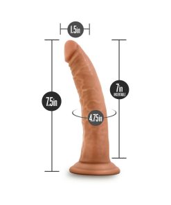 Dr. Skin Glide Realistic 7.5 In. Self-Lubricating Dildo Tan