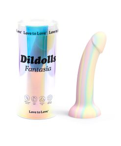 Love To Love Dildolls Fantasia Glow-In-The-Dark 7 In. Silicone Dildo Pastels