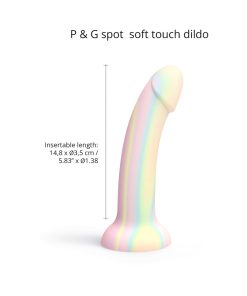 Love To Love Dildolls Fantasia Glow-In-The-Dark 7 In. Silicone Dildo Pastels